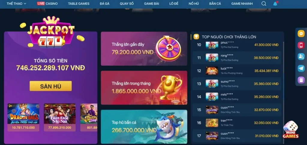 Thưởng Nạp Lại Hàng Ngày 77vin code